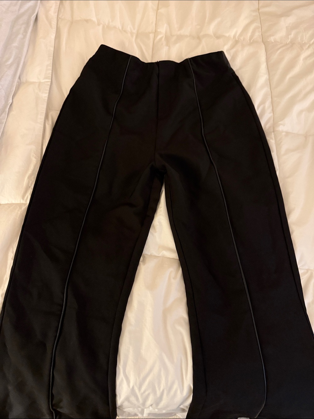 Maniere De Voir Black Wide-Leg Pants